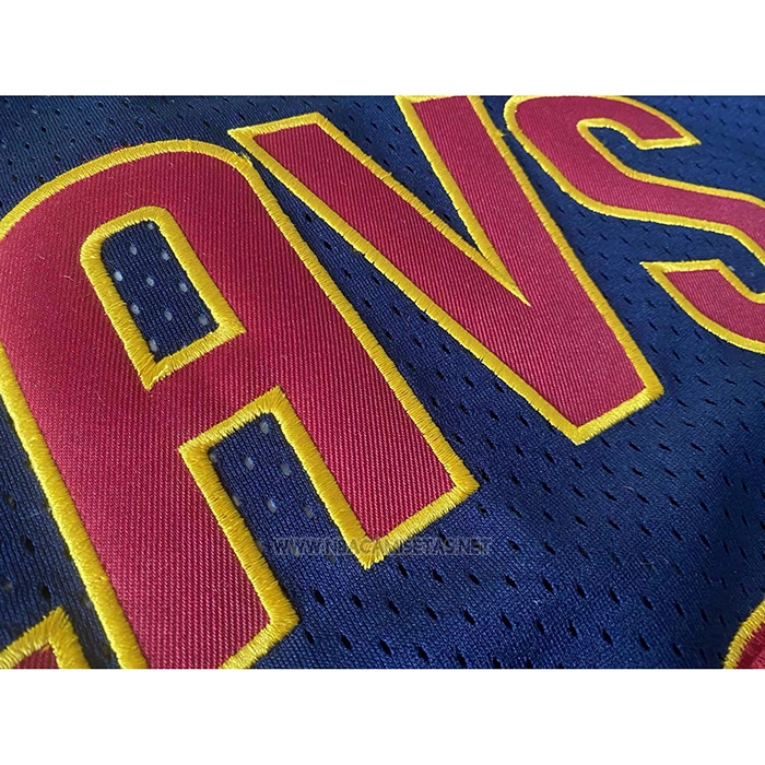 Camiseta Cleveland Cavaliers LeBron James NO 23 Mitchell & Ness 2015-16 Azul